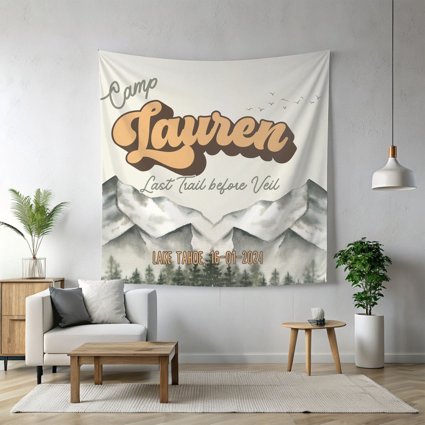 Mountain Camp Bachelorette Banner – Custom Bach Décor | #39