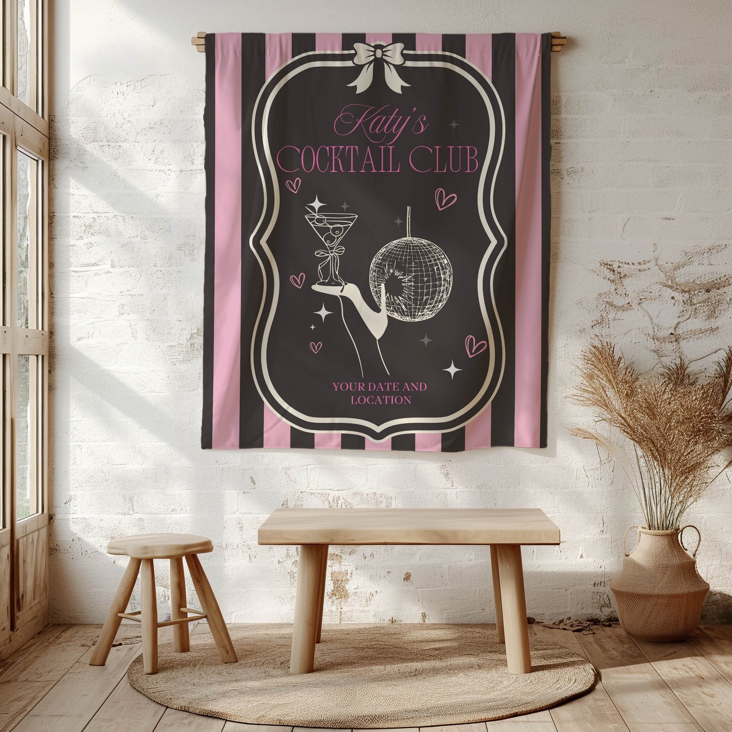 Disco Cowgirl Banner– Custom Bach Décor | #31