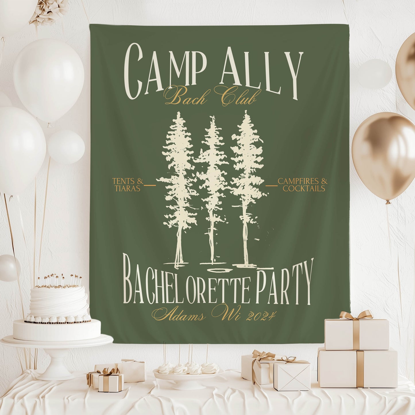 Hiking Bachelorette Banner – Custom Bach Décor | #65