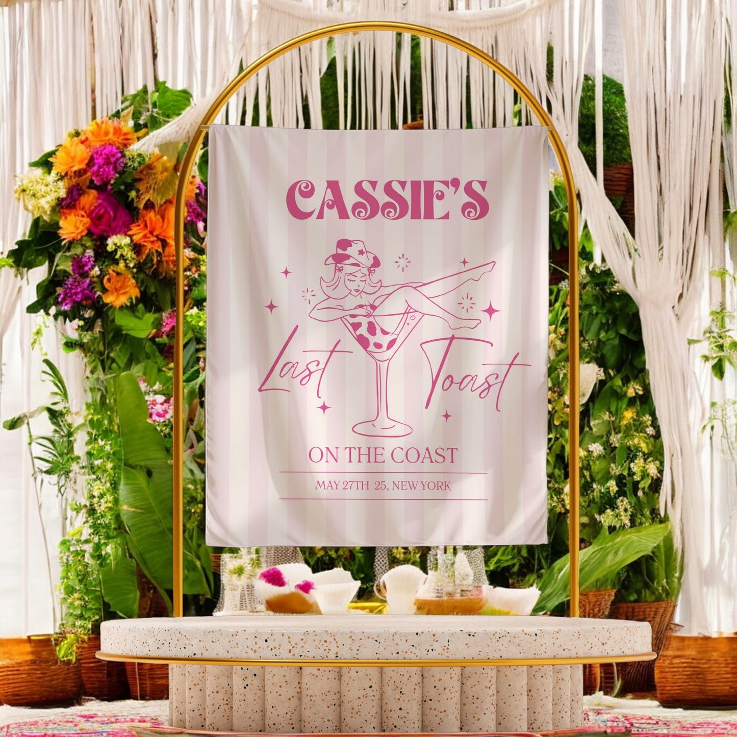 Disco Cowgirl Bachelorette Banner – Custom Bach Décor | #83