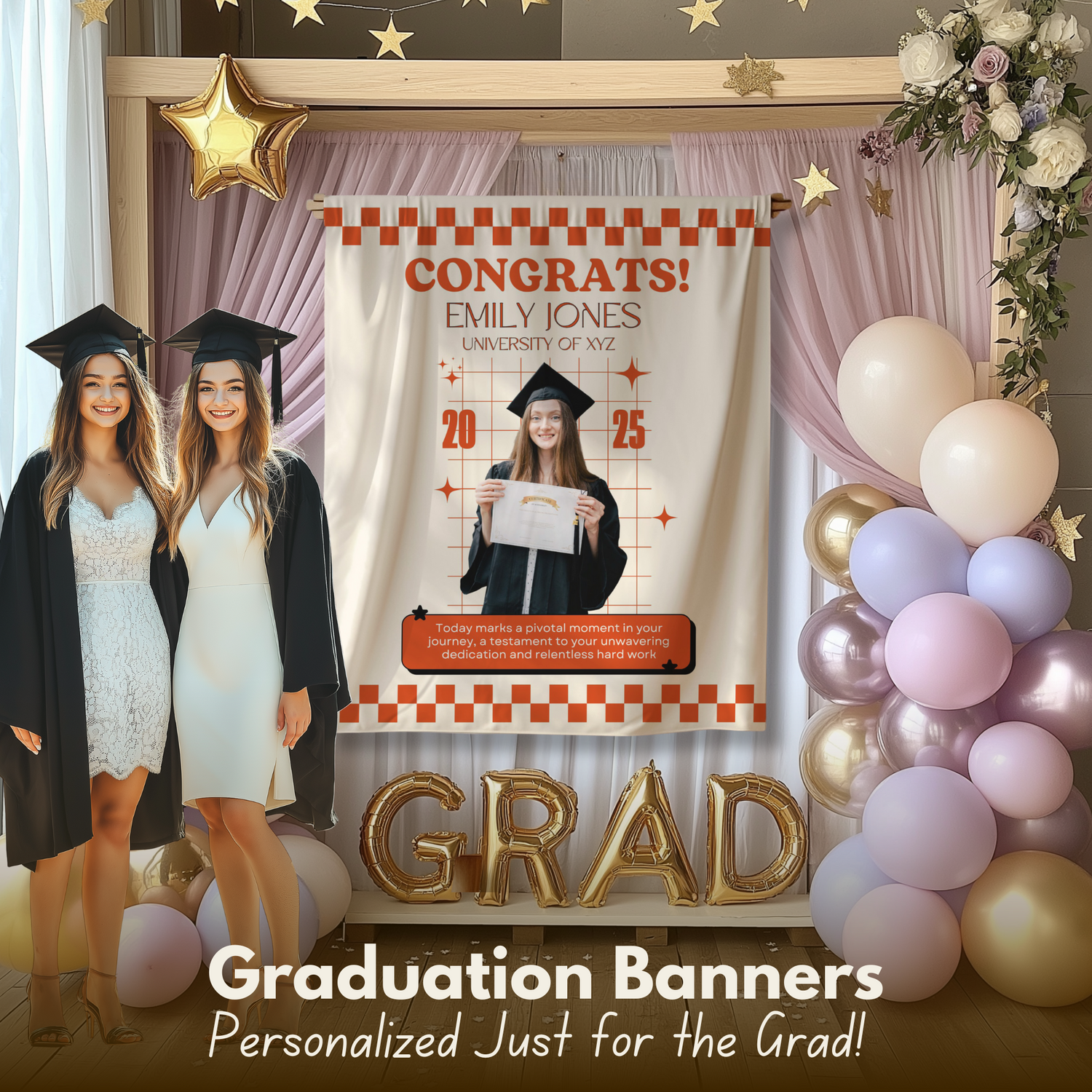 Graduation Backdrop Banners 2025