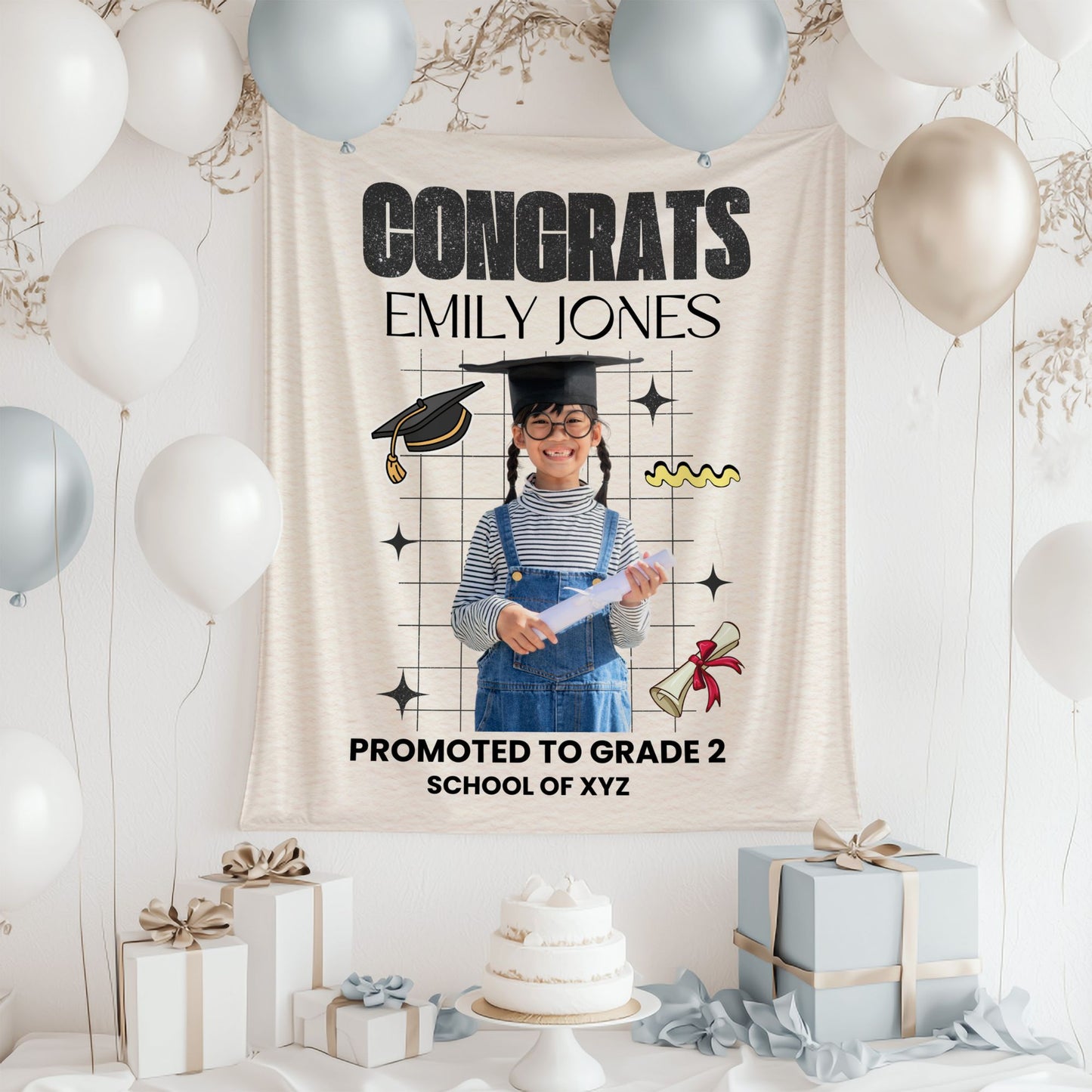 Custom Graduation Backdrop Banner- #7