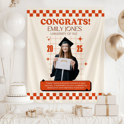 Custom Graduation Backdrop Banner- #8