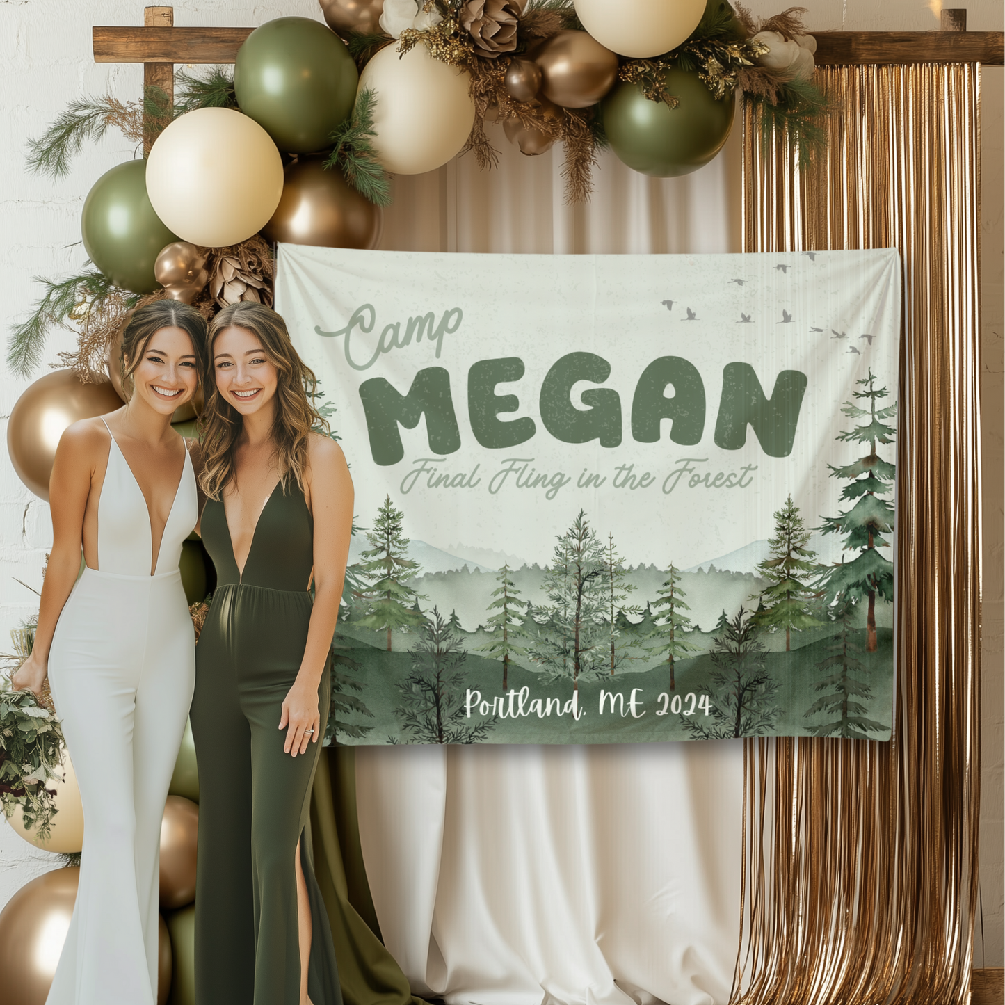 Camping Bachelorette Banner – Custom Bach Décor | #37