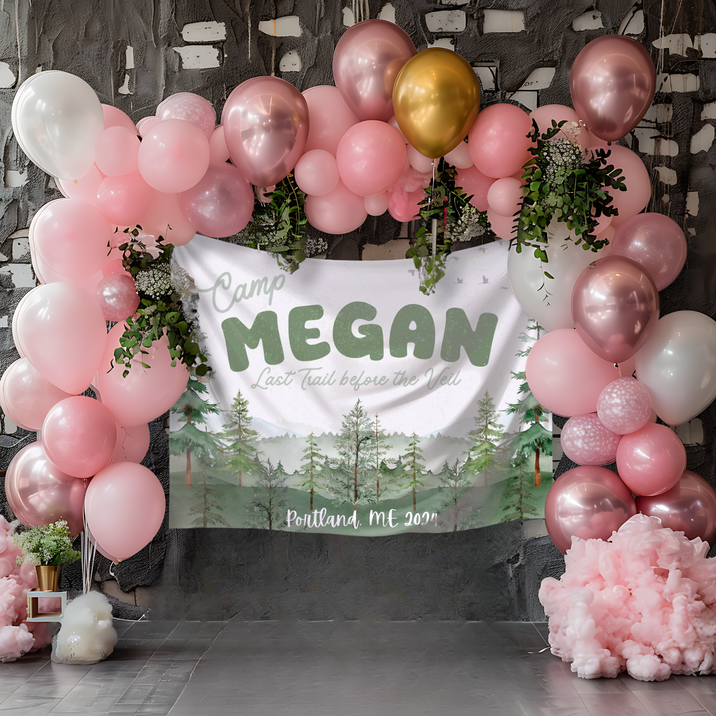 Camping Bachelorette Banner – Custom Bach Décor | #37