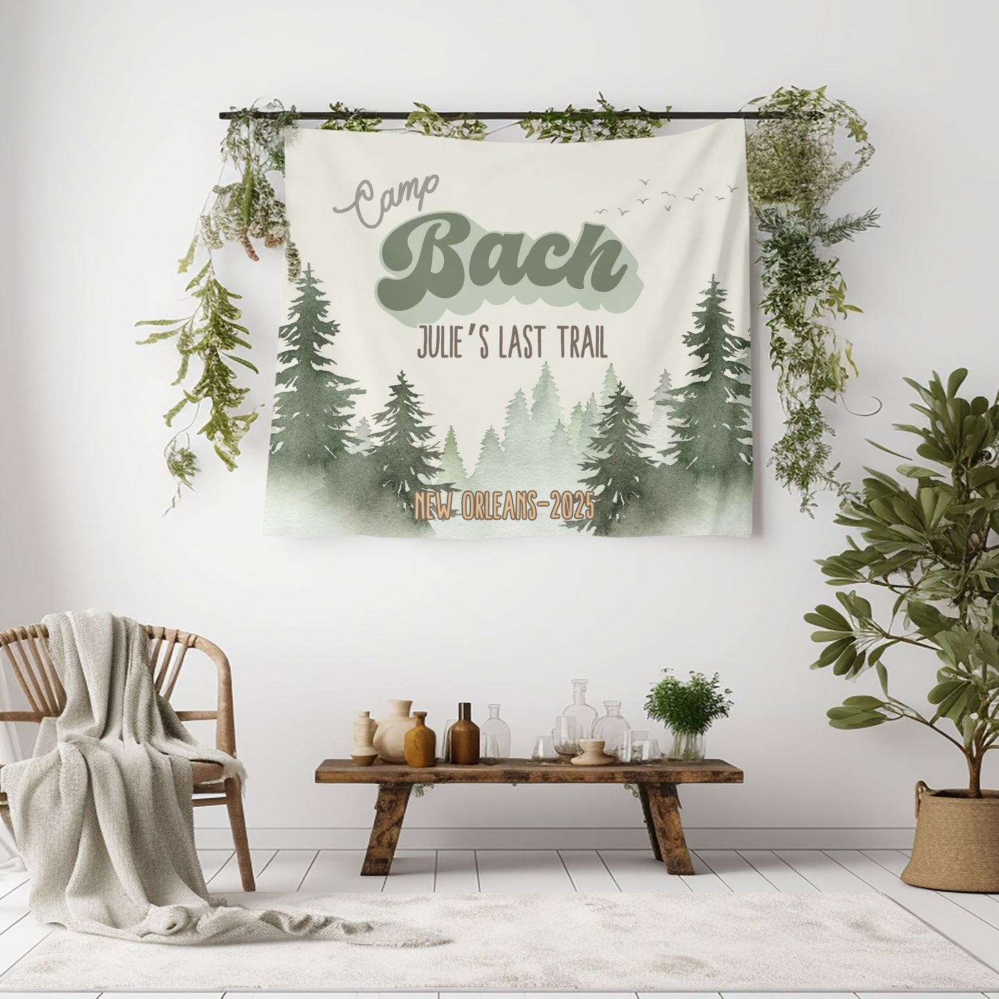 Camping Bachelorette Banner – Custom Bach Décor | #40