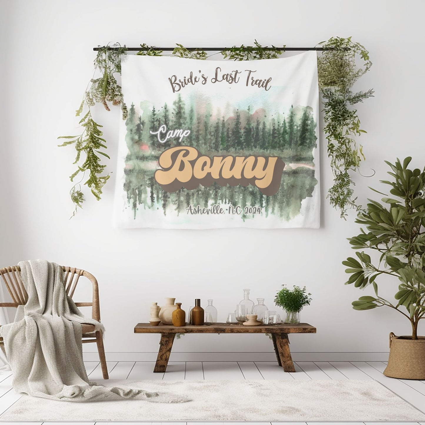 Camping Bachelorette Banner – Custom Bach Décor | #41