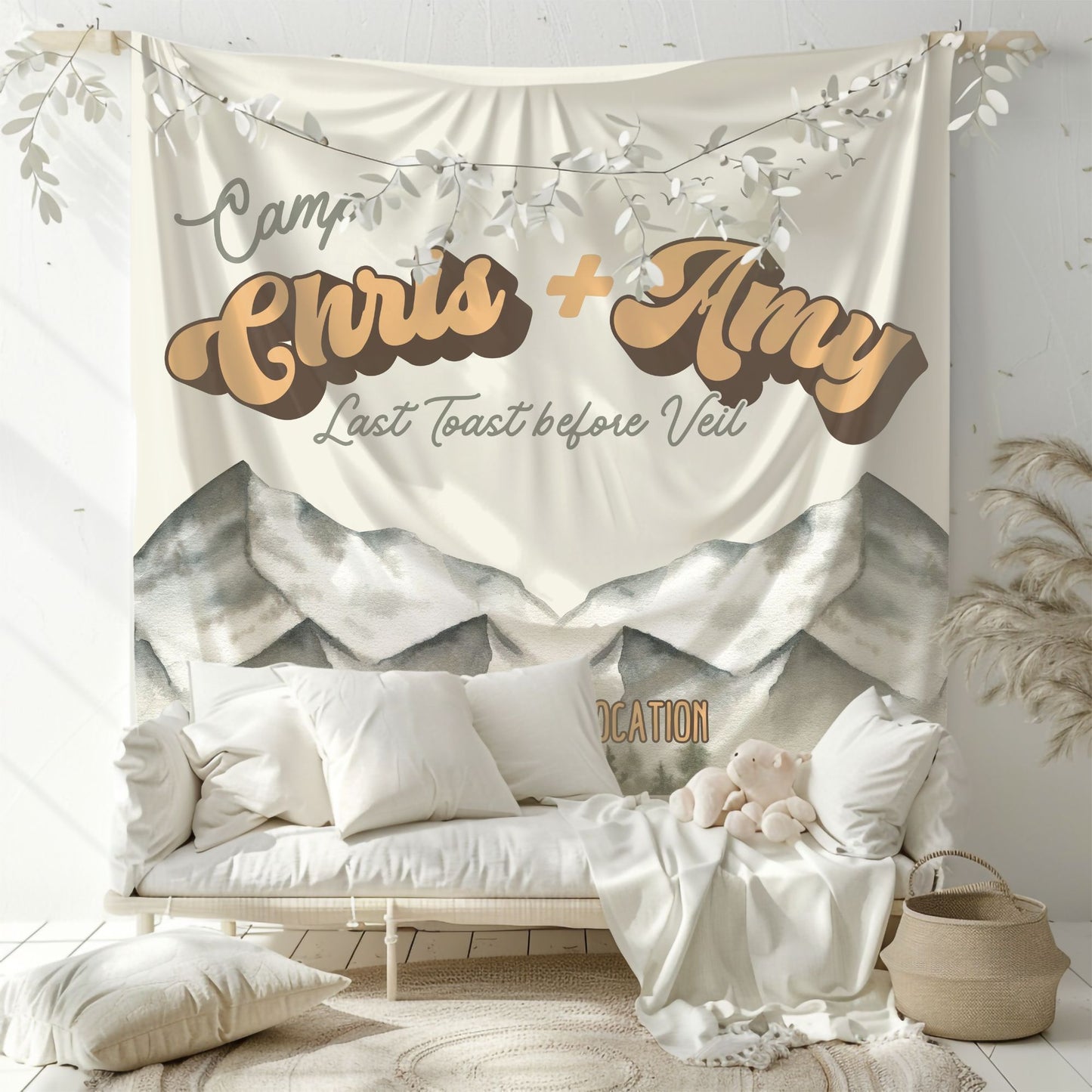 Mountain Camp Bachelorette Banner – Custom Bach Décor | #39