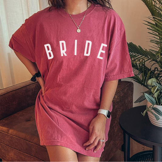 🎁 Minimalist Bride Shirt❤️‍🔥Premium Vintage Look🔥Comfort Colors Shirt© 1717- 100%Cotton (100% off)