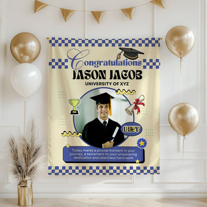 Custom Graduation Backdrop Banner- #3