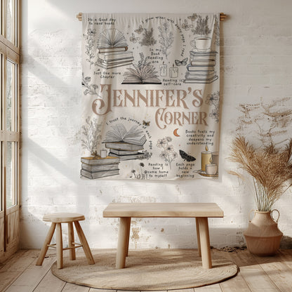 Custom Reading Wall Tapestry