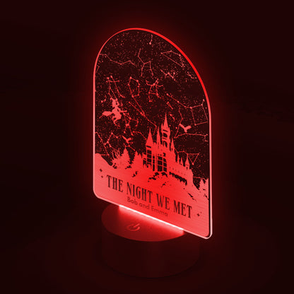 Custom Wizard Star Map - LED Laser Etched Acrylic Plaque
