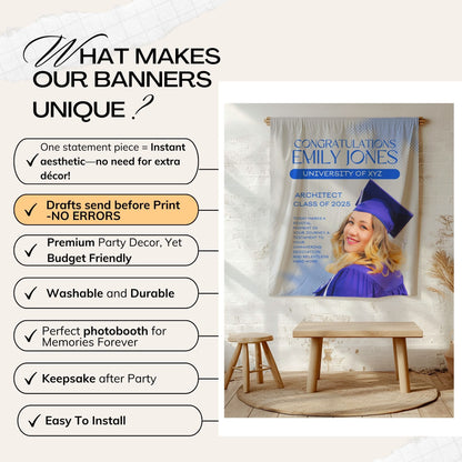 Custom Graduation Backdrop Banner- #6