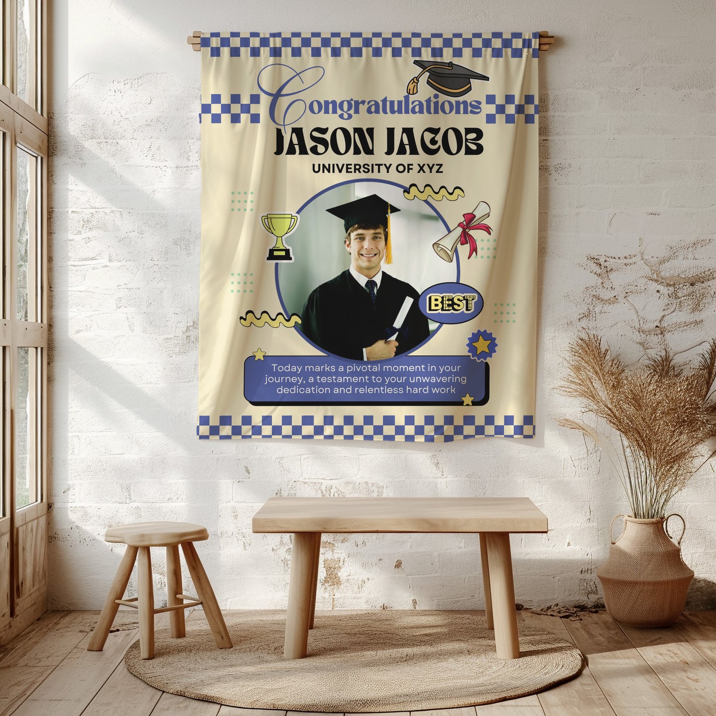 Custom Graduation Backdrop Banner- #3