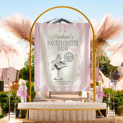 Trendy Mix theme Bachelorette Banner – Custom Bach Décor | #30