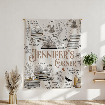 Custom Reading Wall Tapestry