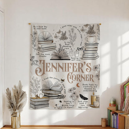 Custom Reading Wall Tapestry