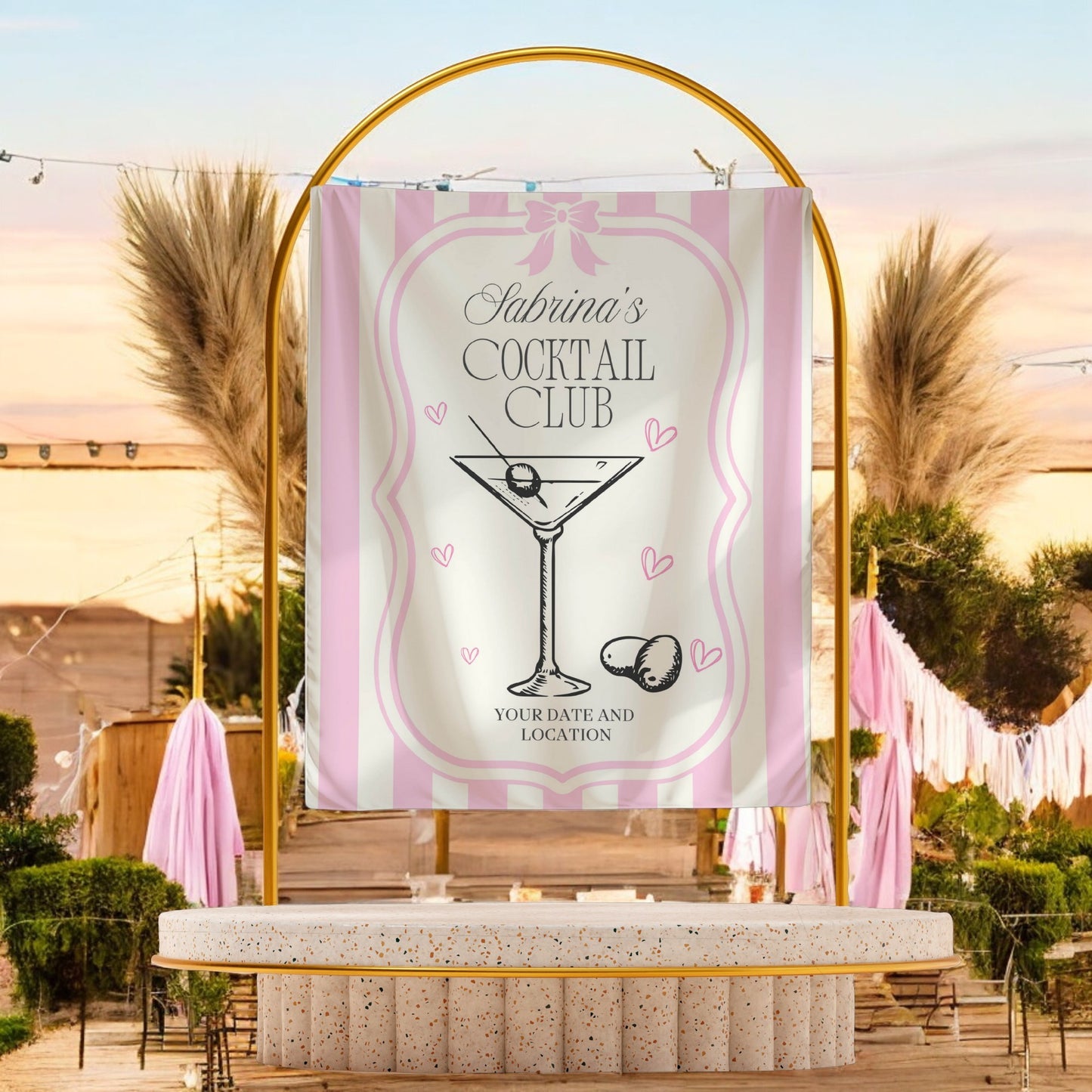 Trendy Mix theme Bachelorette Banner – Custom Bach Décor | #30
