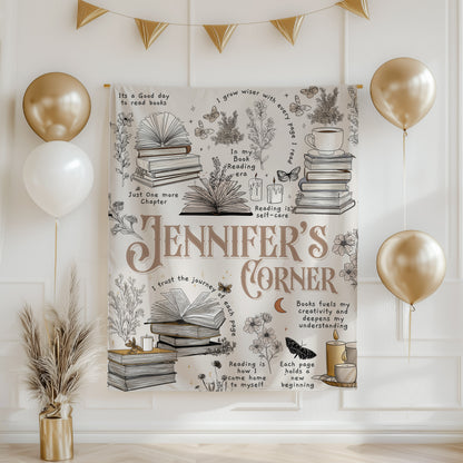 Custom Reading Wall Tapestry
