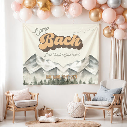 Mountain Camp Bachelorette Banner – Custom Bach Décor | #39