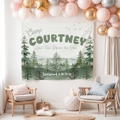 Camping Bachelorette Banner – Custom Bach Décor | #37