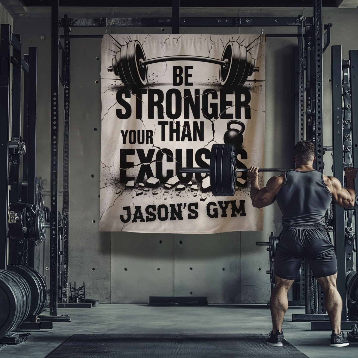 Personalized Gym Tapestry