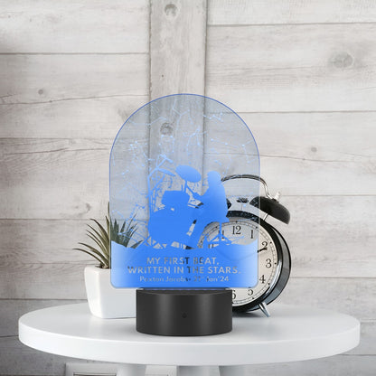Custom Star Map for Drummers- LED Laser Etched Acrylic Plaque