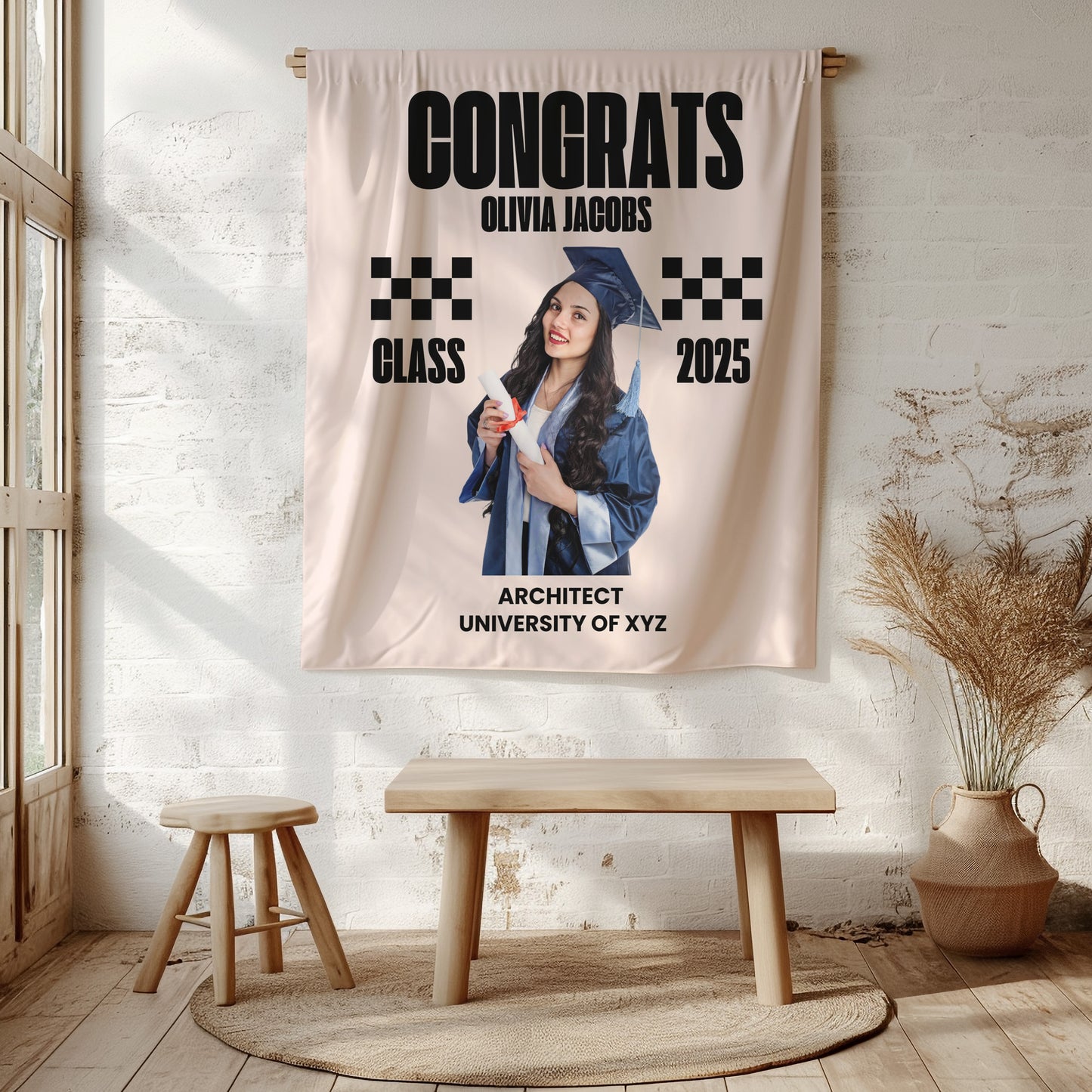Custom Graduation Backdrop Banner- #4