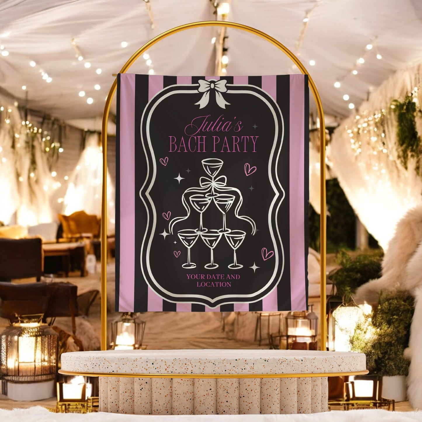 Disco Cowgirl Banner– Custom Bach Décor | #31