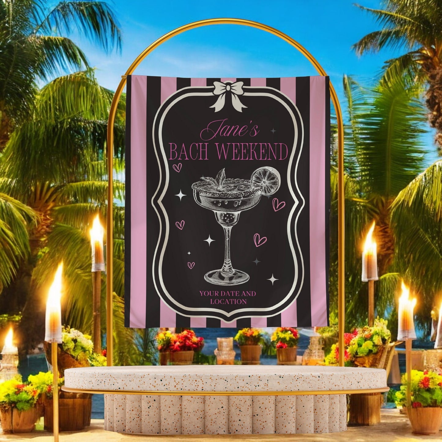 Disco Cowgirl Banner– Custom Bach Décor | #31