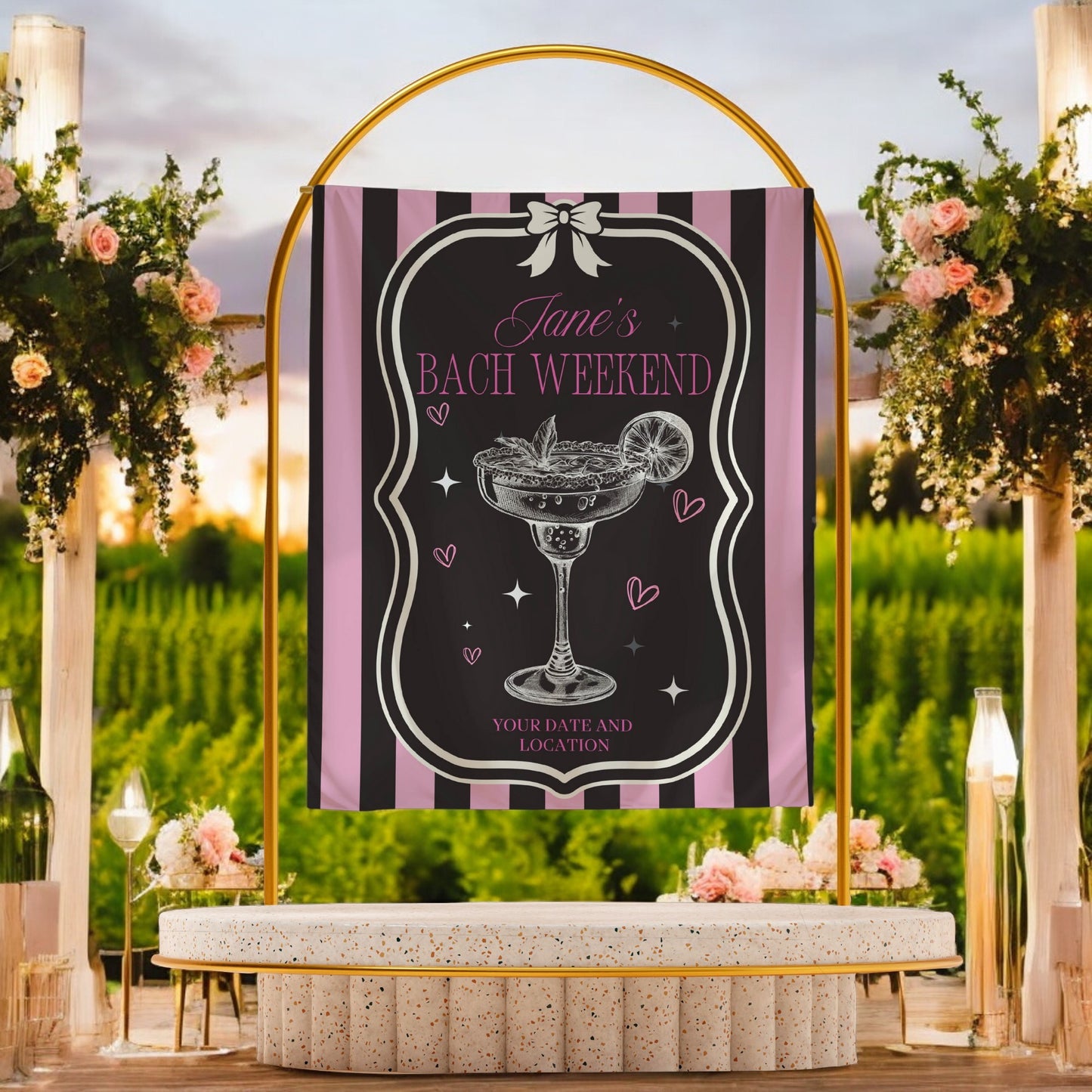 Disco Cowgirl Banner– Custom Bach Décor | #31