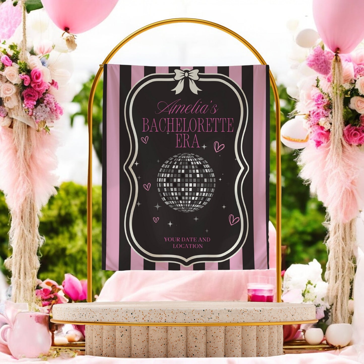 Disco Cowgirl Banner– Custom Bach Décor | #31