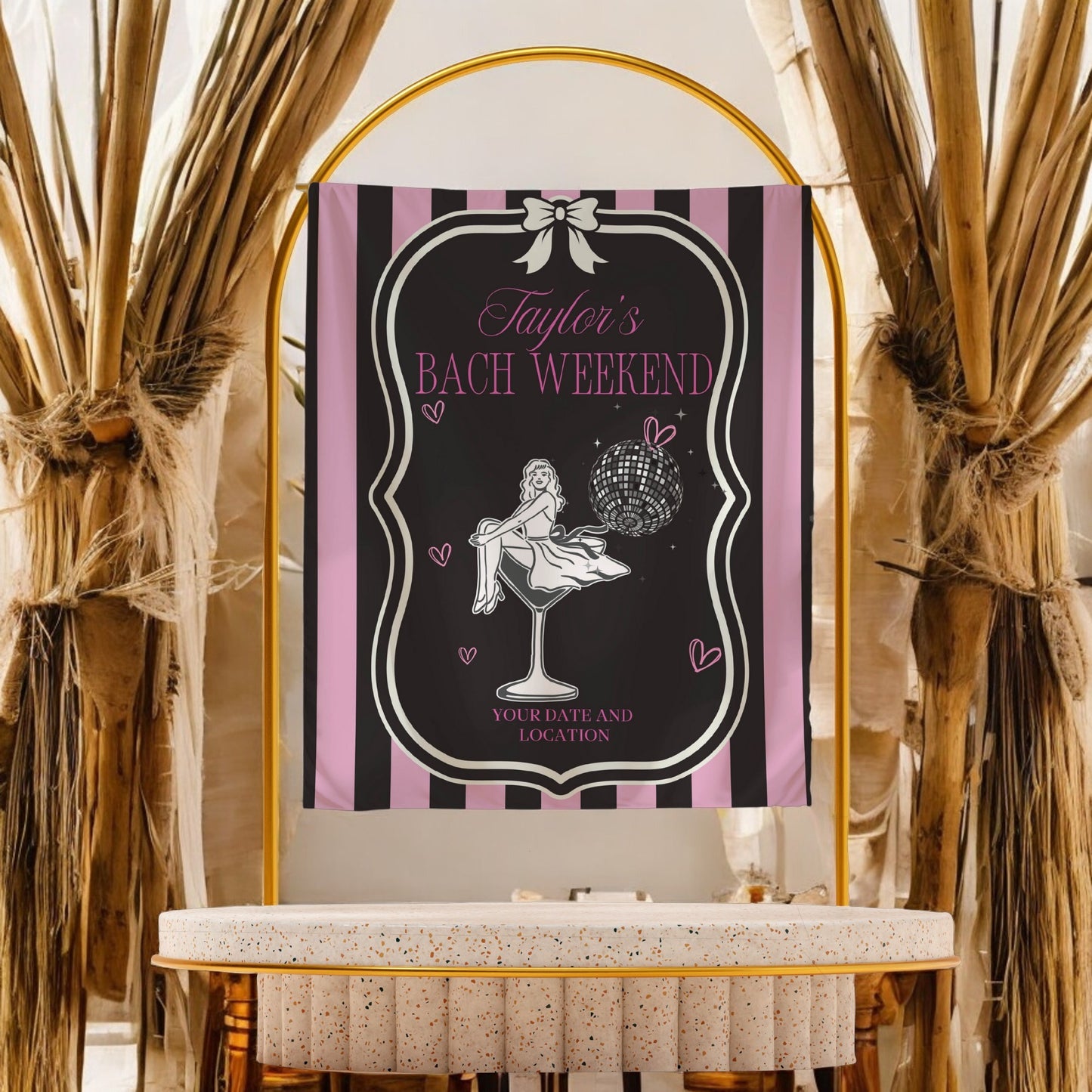 Disco Cowgirl Banner– Custom Bach Décor | #31