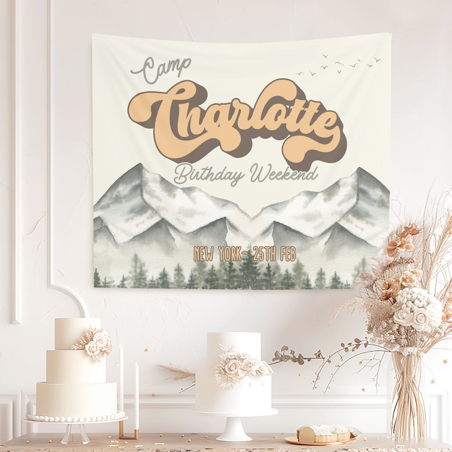 Custom Camp Bach Décor for unforgettable Bridal Parties! Perfect for Lake Bachelorette, Trees Bach, Glamping Bach & Mountain Adventures.