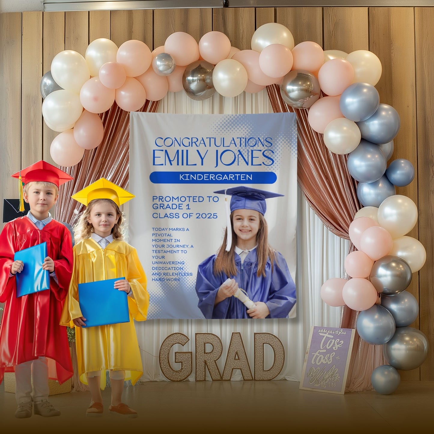Custom Graduation Backdrop Banner- #6