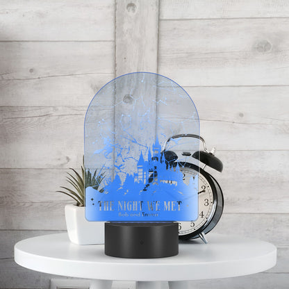 Custom Wizard Star Map - LED Laser Etched Acrylic Plaque