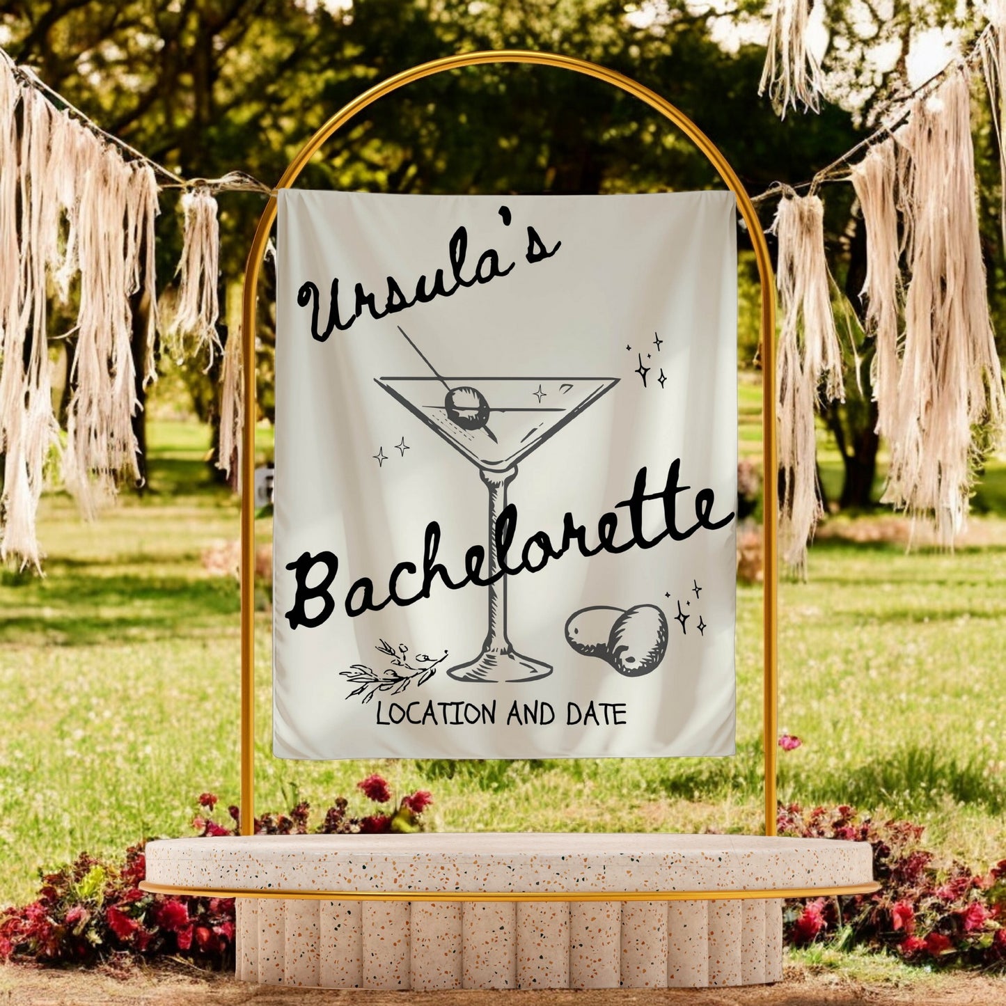 Trendy Bachelorette Banner-– Custom Bach Décor | #32