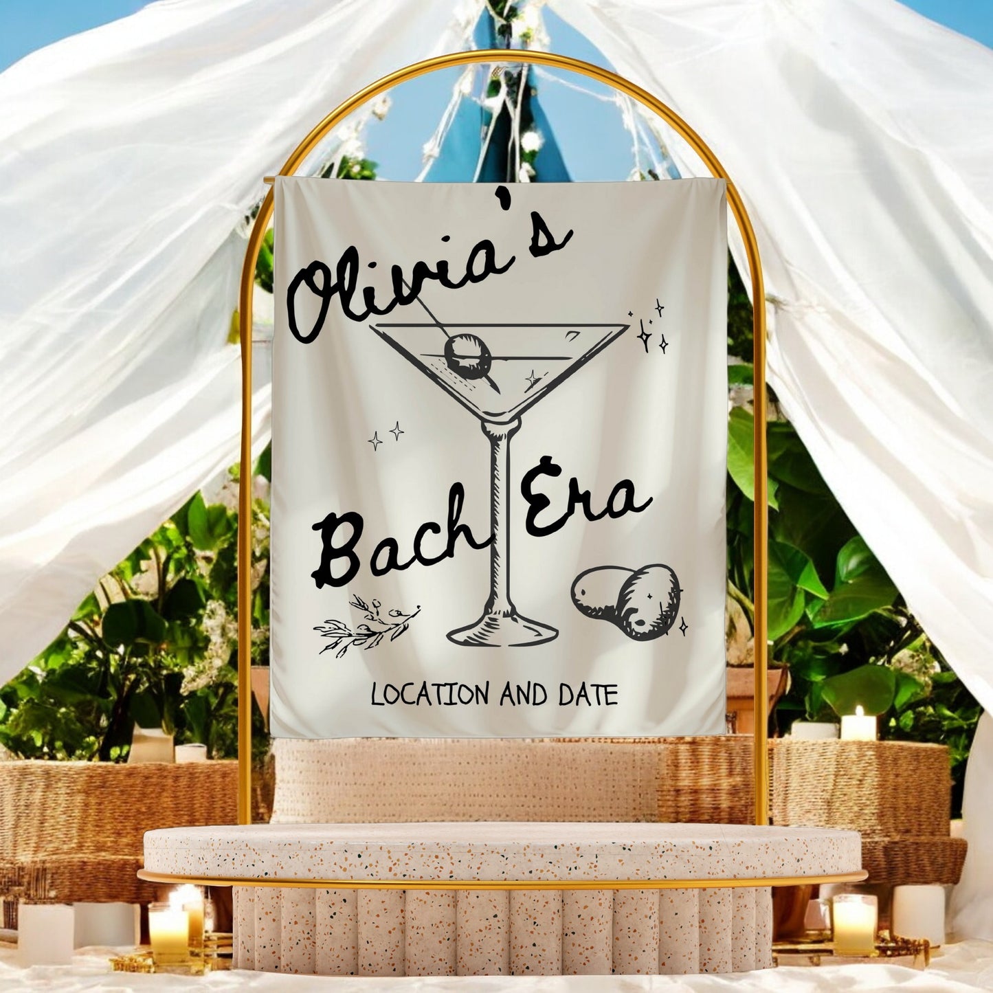 Trendy Bachelorette Banner-– Custom Bach Décor | #32