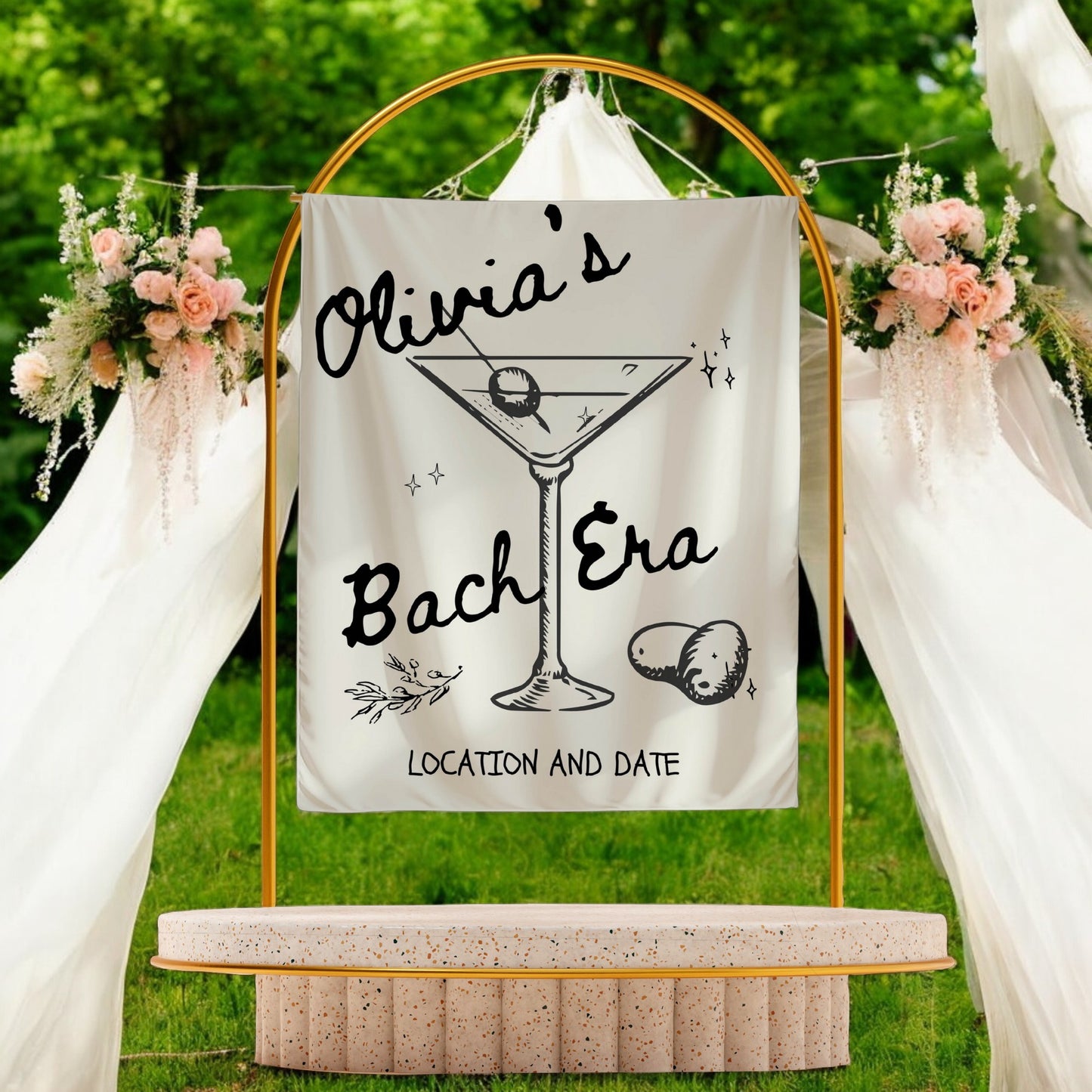 Trendy Bachelorette Banner-– Custom Bach Décor | #32