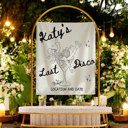 Trendy Bachelorette Banner-– Custom Bach Décor | #32