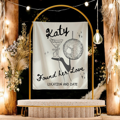 Trendy Bachelorette Banner-– Custom Bach Décor | #32