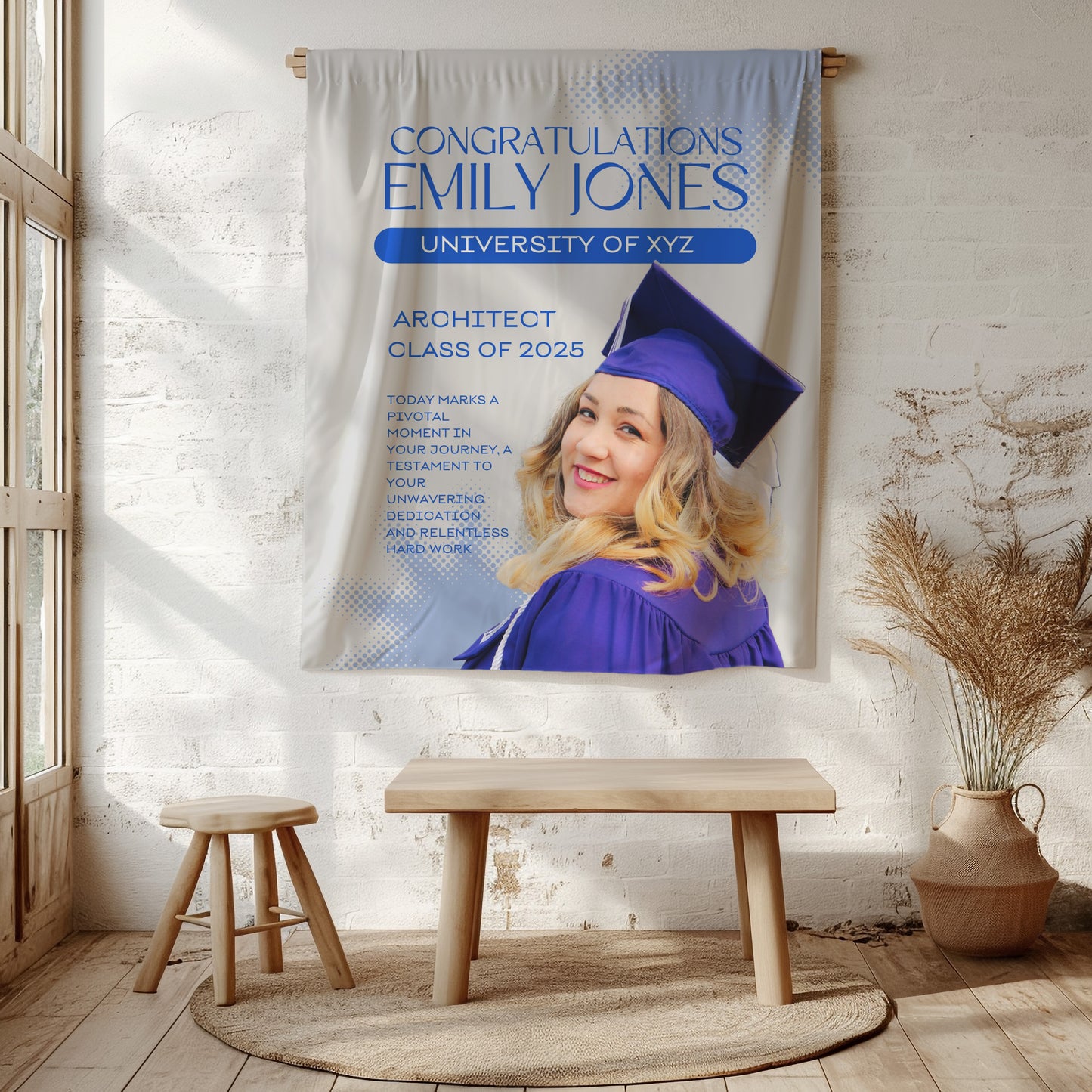 Custom Graduation Backdrop Banner- #6