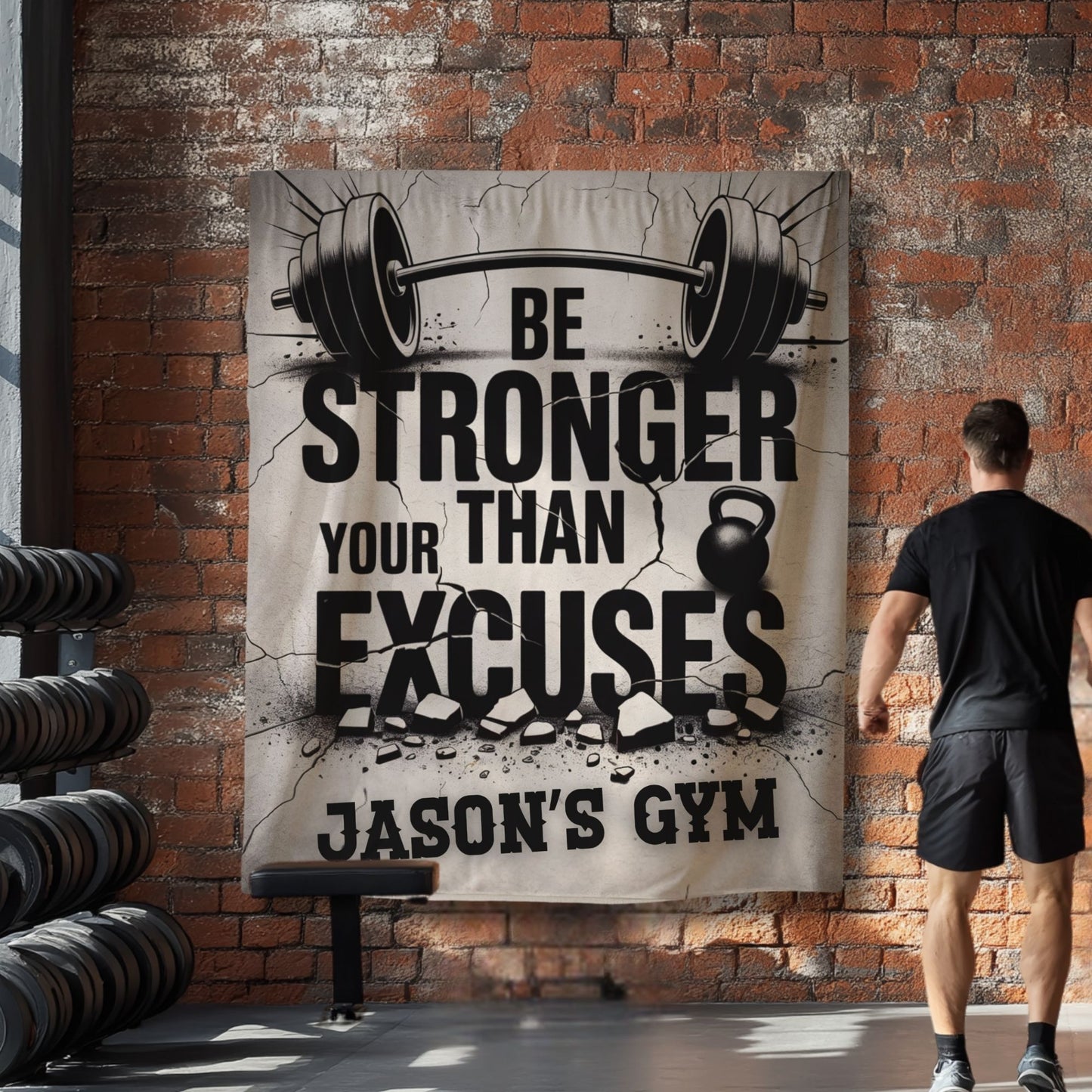 Personalized Gym Tapestry