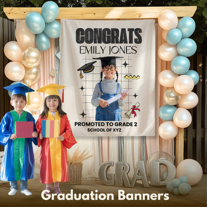 Custom Graduation Backdrop Banner- #7