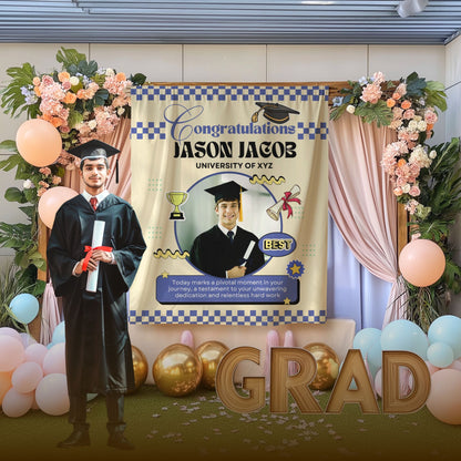 Custom Graduation Backdrop Banner- #3