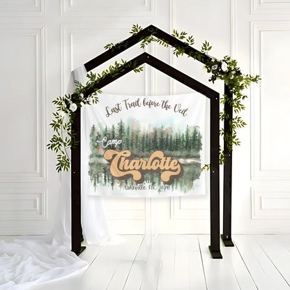 Camping Bachelorette Banner – Custom Bach Décor | #41