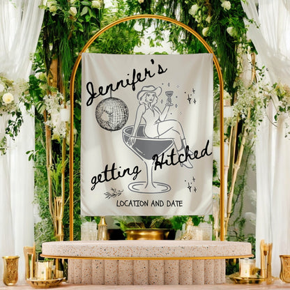 Trendy Bachelorette Banner-– Custom Bach Décor | #32