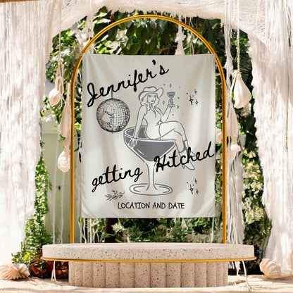 Trendy Bachelorette Banner-– Custom Bach Décor | #32
