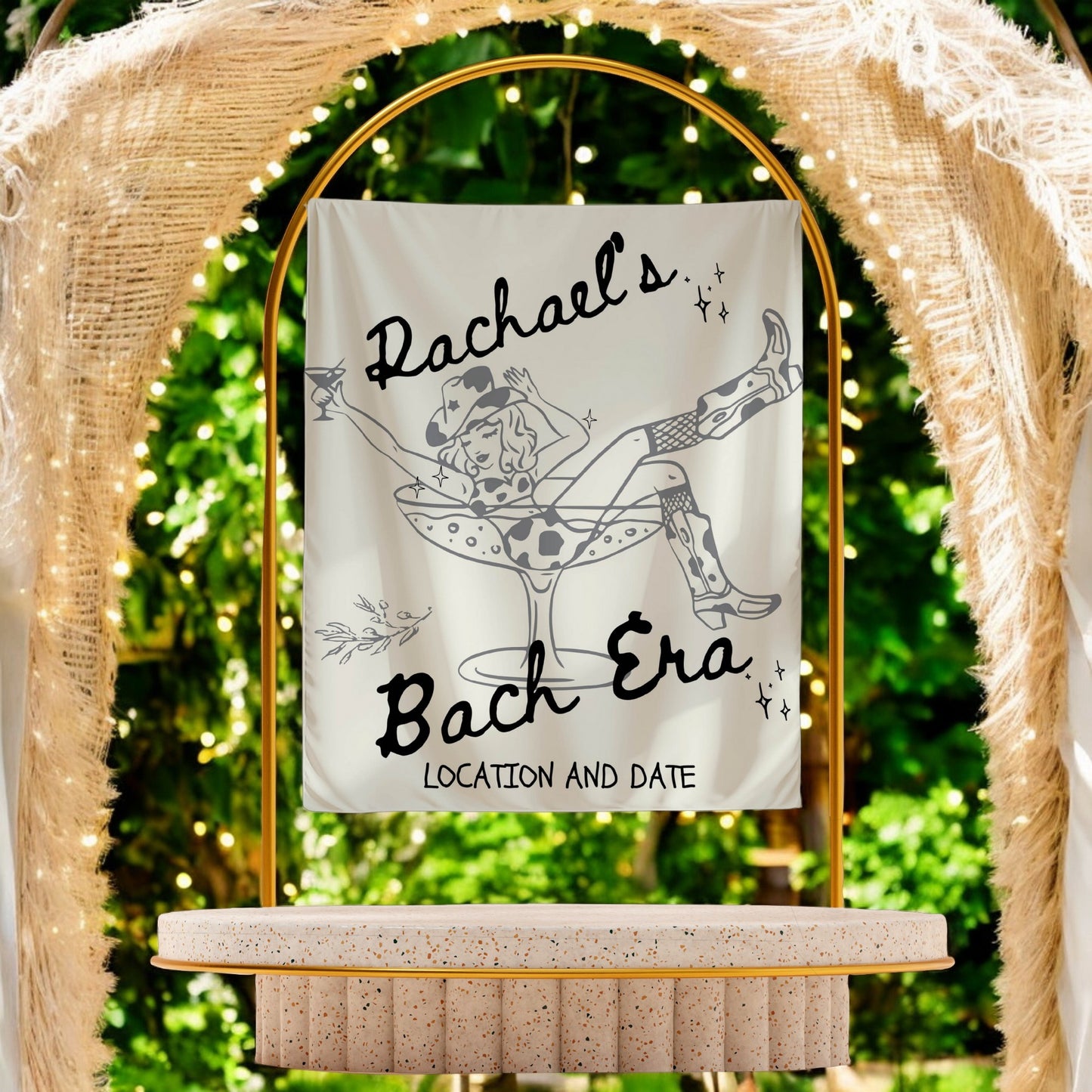 Trendy Bachelorette Banner-– Custom Bach Décor | #32