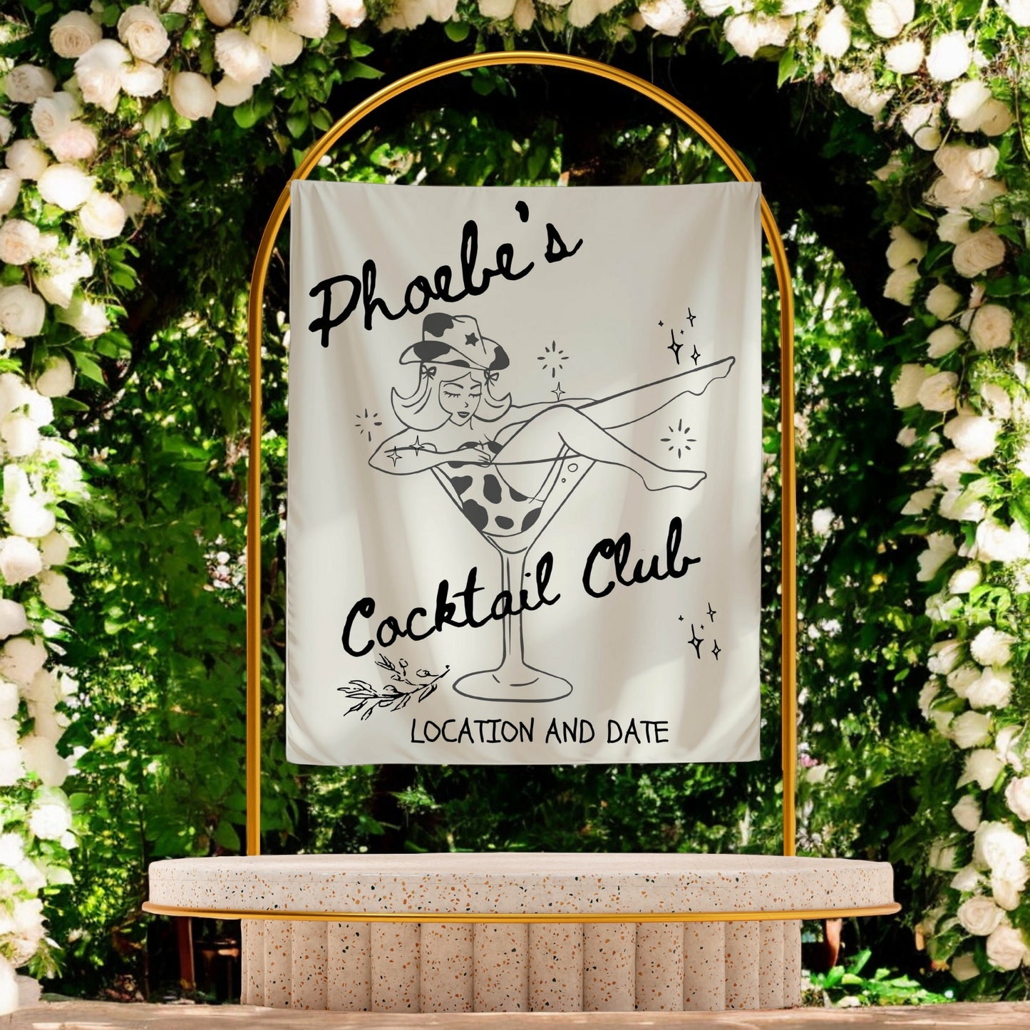 Trendy Bachelorette Banner-– Custom Bach Décor | #32